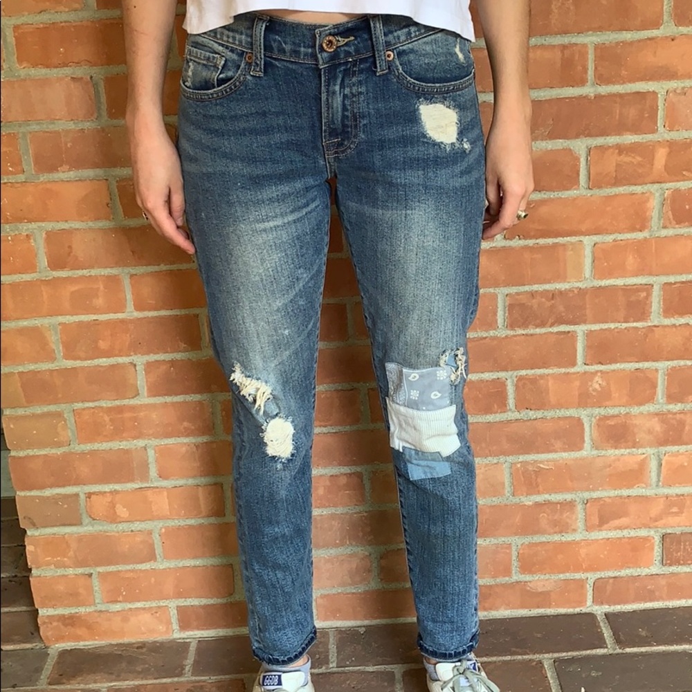 Lucky Patch Jeans, Size 24/00
